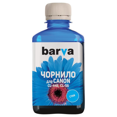 Чорнило Barva (C446-442) Canon CL-446/CL-56 E404/MG2440/IP2840 Cyan, 180 г Чорнило Barva (C446-442) Canon CL-446/CL-56 E404/MG2440/IP2840 Cyan, 180 г