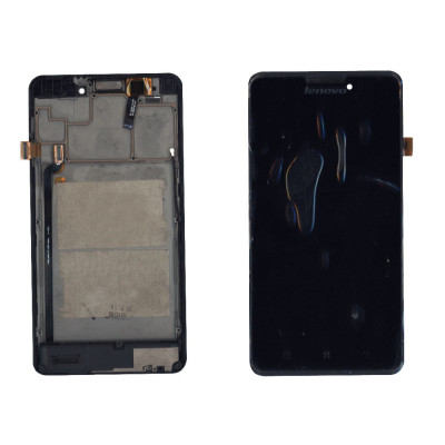 Матриця з тачскріном (модуль) Lenovo P780 чорний із чорною рамкою