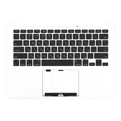 Клавіатура для ноутбука Apple MacBook Pro (A1425) Black, (Silver TopCase), RU (горизонтальний ентер)