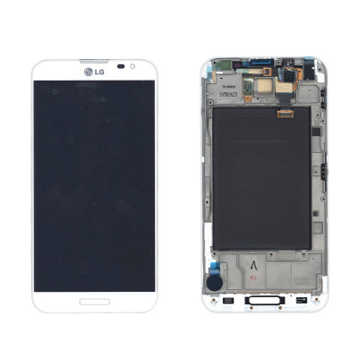 Матрица с тачскрином (модуль) для LG OPTIMUS G PRO E980 E985 F240L/K/S с рамкой белый