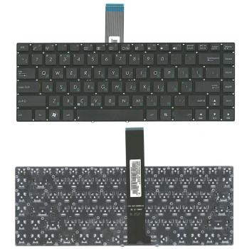 Клавіатура для ноутбука Asus (N46, U46, K45) Black, (No Frame) RU
