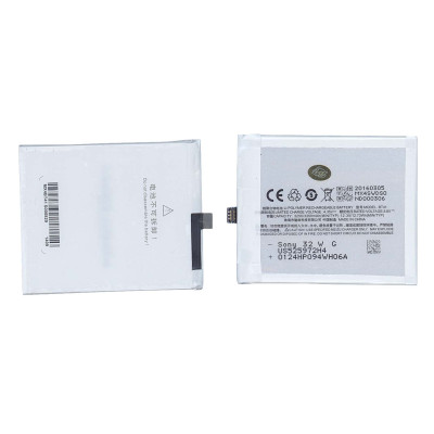 Акумулятор для Meizu BT41 MX4 Pro 3.8V White 3250mAh 12.35Wh