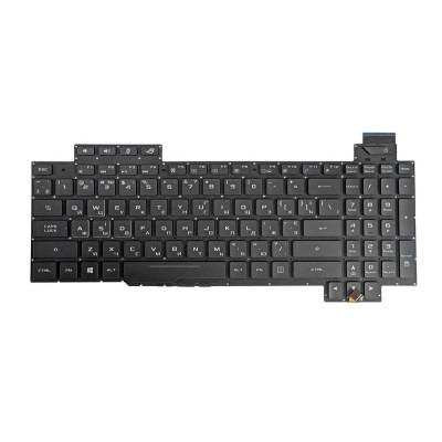 Клавіатура для ноутбука Asus ROG Strix GL503 с подсветкой (White Light), Black, (No Frame) RU