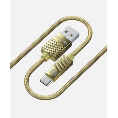 Кабель Luxe Cube Premium USB-USB Type C, 1м, золотий (8889996899681)