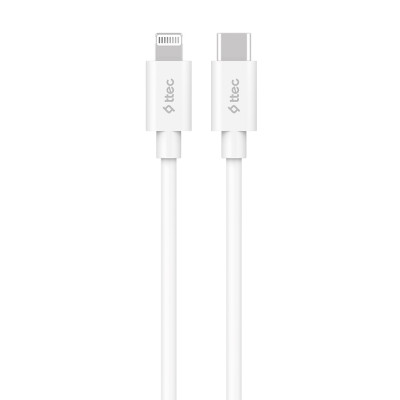 Кабель Ttec (2DKM04B) USB-C-Lightning, 1.5м White MFi 