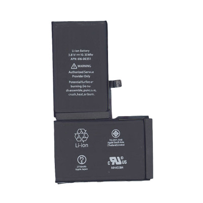 Акумулятор для Apple 616-00351 iPhone X 3.81V Black 2716mAh 10.35Wh