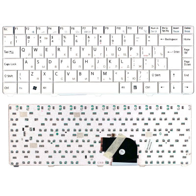 Клавіатура для Sony Vaio (VGN-C) White, RU