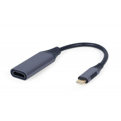 Адаптер Cablexpert USB Type-C - HDMI (M/F), 0.15 м, Black (A-USB3C-HDMI-01)