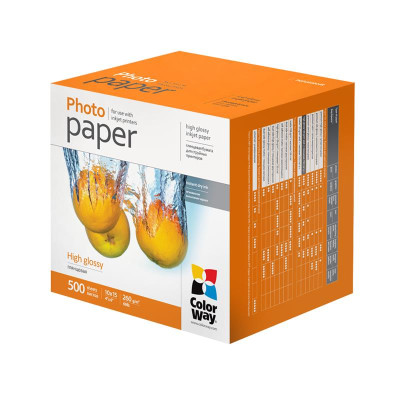 Фотопапір CW глянцевий 260г/м2 10х15см 500арк. (PG2605004R)