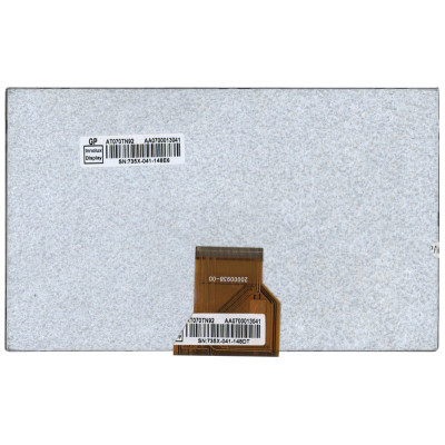 Матриця для планшета 7", Normal (стандарт), 50 pin (знизу по центру), короткий шлейф, 800x480, Світлодіодна (LED), без кріплень, матова, Innolux, AT070TN92 ST