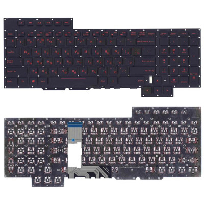 Клавіатура для ноутбука Asus (GX700) Black, (No Frame) RU