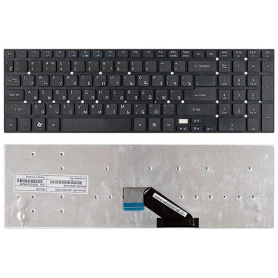 Клавіатура для ноутбука Acer Aspire 5755, 5755G, 5830, 5830G, 5830T, 5830TG, E5-571 Black, (No Frame), RU