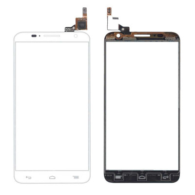 Тачскрін (Сенсорне скло) для смартфона Alcatel Idol 2S 6050Y біле