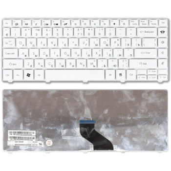 Клавіатура для ноутбука Packard Bell EasyNote NM85, NM87 Acer Aspire 3410, 3810, 3820, 4230, 4240, 4250, 4410, 4530, 4540, 4551, 4553, 4560, 4625, 4736, 4740, 4741, 4810, 4820.  eMachines D440, D442, D528, D640, D730 White, RU