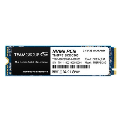 Накопичувач SSD 128GB Team MP33 M.2 2280 PCIe 3.0 x4 3D TLC (TM8FP6128G0C101) Накопичувач SSD 128GB Team MP33 M.2 2280 PCIe 3.0 x4 3D TLC (TM8FP6128G0C101)