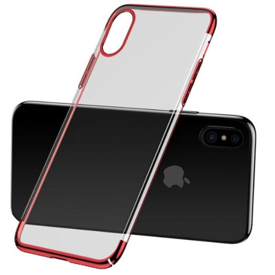 Чохол-накладка Baseus Glitter для Apple iPhone X Red (WIAPIPHX-DW09)