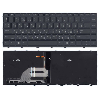 Клавіатура для HP ProBook (430 G5) с подсветкой (Light), Black, (Black Frame), RU