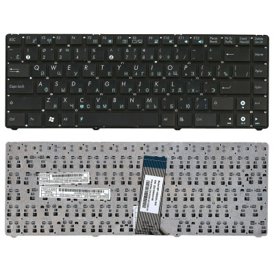 Клавіатура для ноутбука Asus EEE PC 1201, 1215, 1225, U20, VX6 Eee PC Lamborghini Black, (No Frame) RU