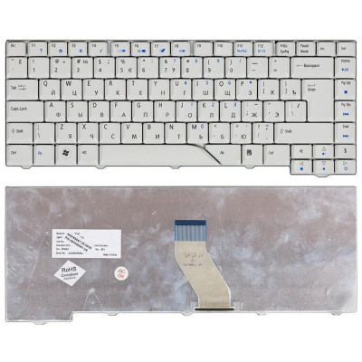 Клавіатура для ноутбука Acer Aspire 4710, 4520, 5315, 5520, 5710, 5710G, 5710Z, 5710ZG, 5720, 5920 White RU