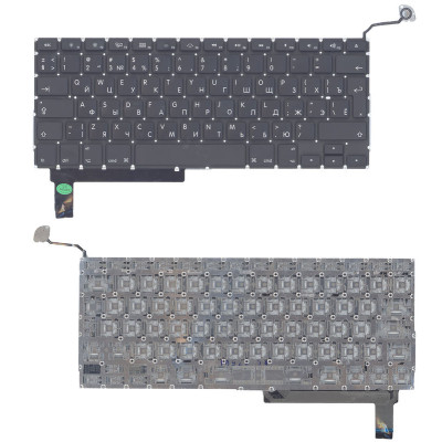Клавіатура для ноутбука Apple MacBook Pro (A1286) (2011, 2012) Black, (No Frame), з (SD), (Original), RU (вертикальний ентер)