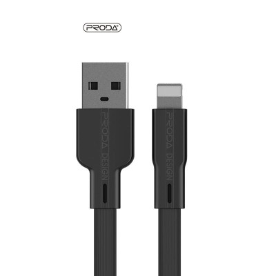Кабель Proda PD-B18i USB-Lightning, 1м, Black Кабель Proda PD-B18i USB-Lightning, 1м, Black