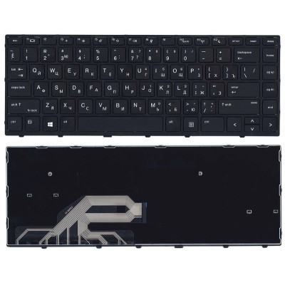 Клавіатура для HP ProBook (430 G5) Black, (Black Frame), RU