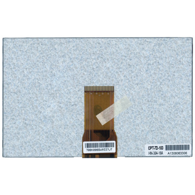 Матриця для планшета 7", Normal (стандарт), 50 pin (знизу по центру), 1024x600, Світлодіодна (LED), без кріплень, матова, Chunghwa (CPT), CPT-7D-103