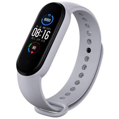Ремінець BeCover для Xiaomi Mi Smart Band 5/Mi Smart Band 6/Mi Smart Band 7 Light Gray (705432)