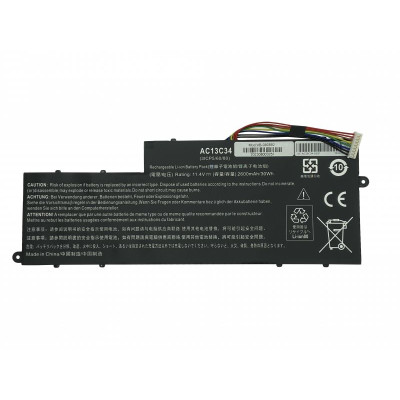 Акумулятор для ноутбука Acer AC13C34 Aspire E3-112 11.4V Black 2600mAh 